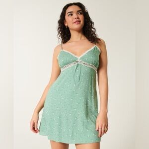 Hollister Lace Detail Slip Mini Dress